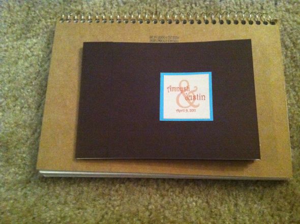 All You Need Is Love... The Program! :  wedding programs diy teal blue brown orange white Done