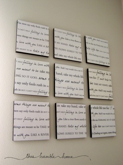 Things to do with your Vows wedding vows Poem On Canvas