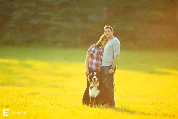 Pets in Engagement photos? :  wedding engagement photos dog puppy EPJDRubyeshoot