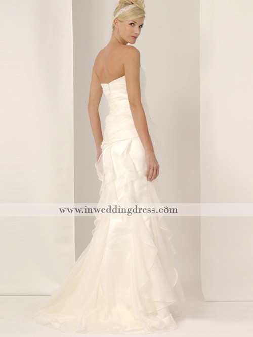 Dress Help - zip vs. corset back + bustle type?? :  wedding wedding dress dress chiffon bustle corset corset back seamstress alteration Chiffon2.jpg
