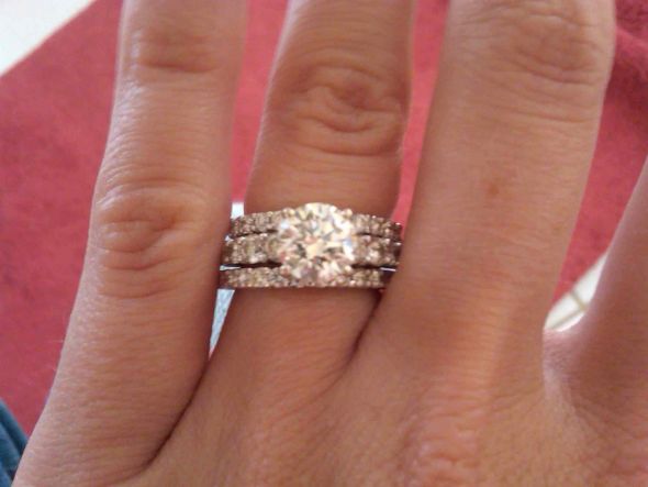 Help with picking a wedding band Pics inside wedding Three Ring Small