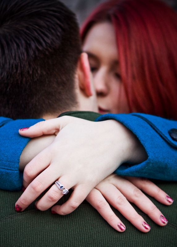 Whats the thickness of your engagement ring band? Please post pics! :  wedding ring Leah  Jason Engagements 76