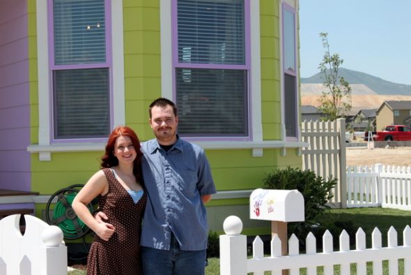 Best. Day. Ever. (I saw the Up house replica!!!) :  wedding up pixar adventure Mailbox