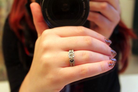 Favorite nail polish colors -- share em! :  wedding Ring In Mirror