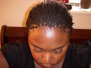 Natural Hair :  wedding natural hair curly Micro Twists