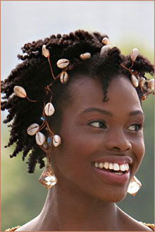 Natural Hair :  wedding natural hair curly Twist Out Bride
