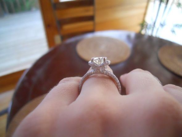 Show me your halos...from the side!! :  wedding halo setting side profile Ering2