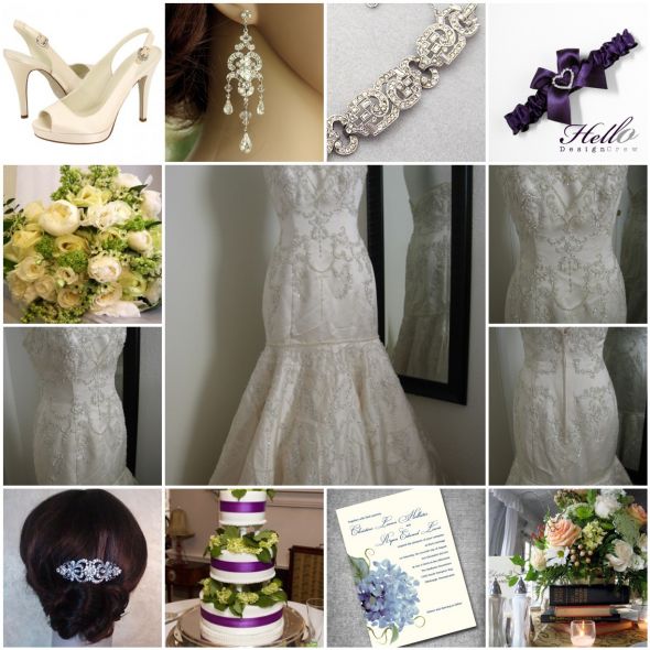 Here is my inspiration board for my Urban Vintage Evening Wedding in 