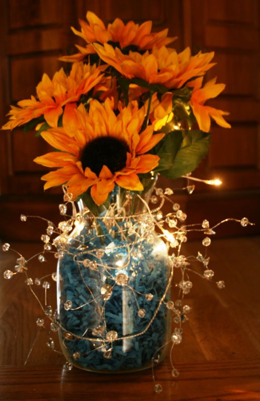 ladies POST YOUR PICS of your diy table centrepieces pulleeease :) :  wedding diy table centrepieces Centerpiece