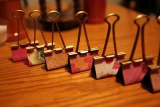 Binder Clip Escort Cards :  wedding place cards escort cards reception diy orange pink inspiration Clips2
