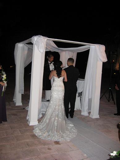 Beautiful Wedding Ceremony Canopy/Huppah :  wedding canopy hupah huppah chupah or chuppa chuppah wedding ceremony vows Canopy2
