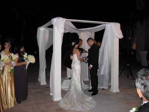 Beautiful Wedding Ceremony Canopy/Huppah :  wedding canopy hupah huppah chupah or chuppa chuppah wedding ceremony vows Canopy3