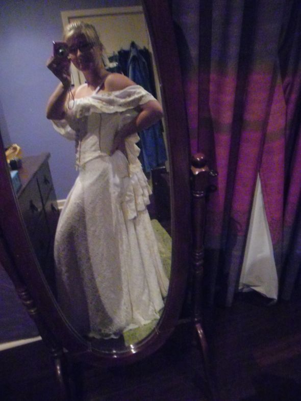 Made My Own Dress. :-) :  wedding dress myo made homemade budget Dress 5