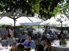 Table umbrellas? Really?? : wedding umbrellas aisle JUN 005D1