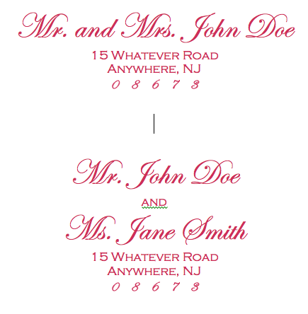 How does this font look??? also- STD addressing question :  wedding font save the dates 1 invitations address Picture 1