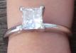 Show me solitaire e-rings w/wedding bands and/or enhancers! :  wedding engagement ring wedding band 1 ct solitaire enhancers princess Ring1