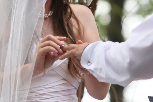 We are now McNewlyweds! :  wedding recap were married 1 not perfect wedding Wedding   Ring