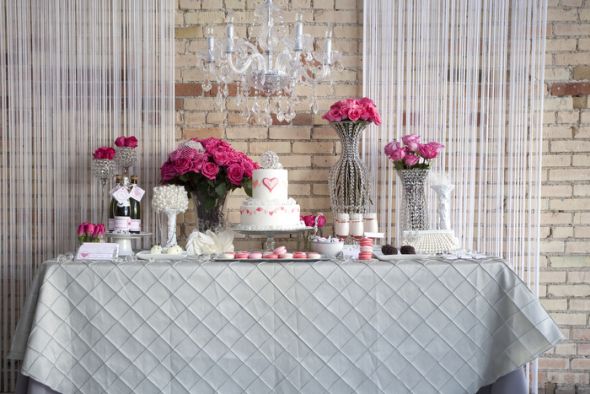 Pink Grey Wedding Decor Suggestions wedding 013 Styled Valentine Wedding 