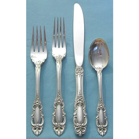 Show us your formal china, flatware, and stemware! : wedding sterling flatware stemware crystal china china pattern registry gifts dinnerware pictures GrandeDuchess46PiecePlaceSet