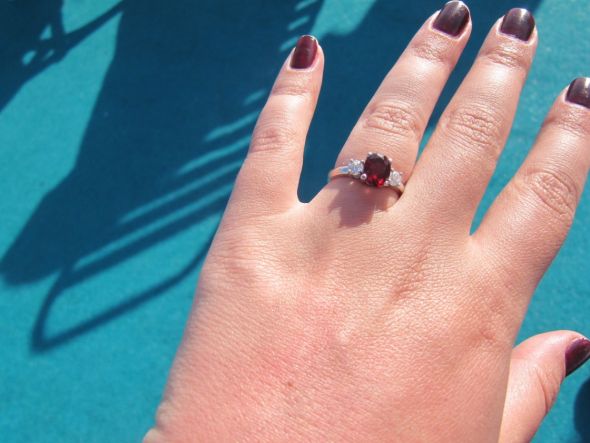 Please show me your wedding bands w/ colored stones! :  wedding IMG 3192