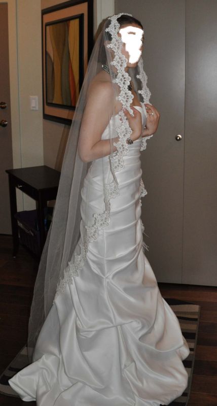 My DRESS is here!!! With pics!!! :  wedding VEIL WB