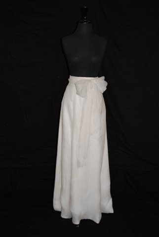 Monique Lhuillier separates skirts---$500 each :  wedding monique lhuillier separates skirts elisha dahlia whisper silk satin gazar ivory dress MoniqueLhuillierWhisperskirtfront