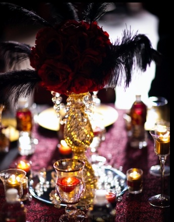 black and red wedding decorations. Red Wedding Centerpieces