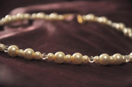 Pearls and crystals and pretties OH MY! :  wedding gold purple ivory bridesmaids diy jewelry Salyay3 1