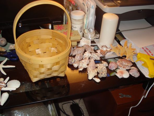 DIY flower girl basket (before and after)