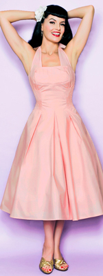 retro/vintage-y bridesmaid dresses? :  wedding Pink