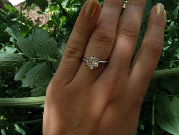 Moissanite: Everything You Wanted to Know :  wedding moissanite diamond alternative charles and colvard Moissy