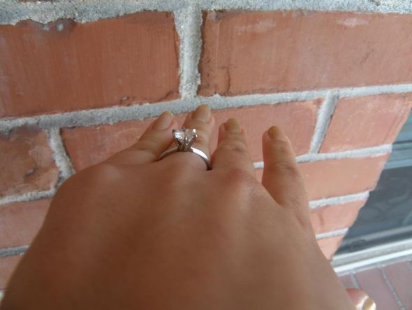 Moissanite: Everything You Wanted to Know :  wedding moissanite diamond alternative charles and colvard Side View
