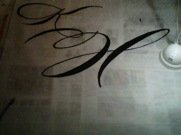 My DIY Aisle runner... so far :  wedding aisle runner diy monogram ceremony IMG00013 20100913 0046