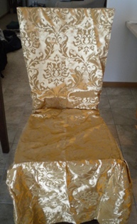 Gold Damask Banquet Chair Covers :  wedding gold chair covers damask ceremony reception Gold Chair Covers