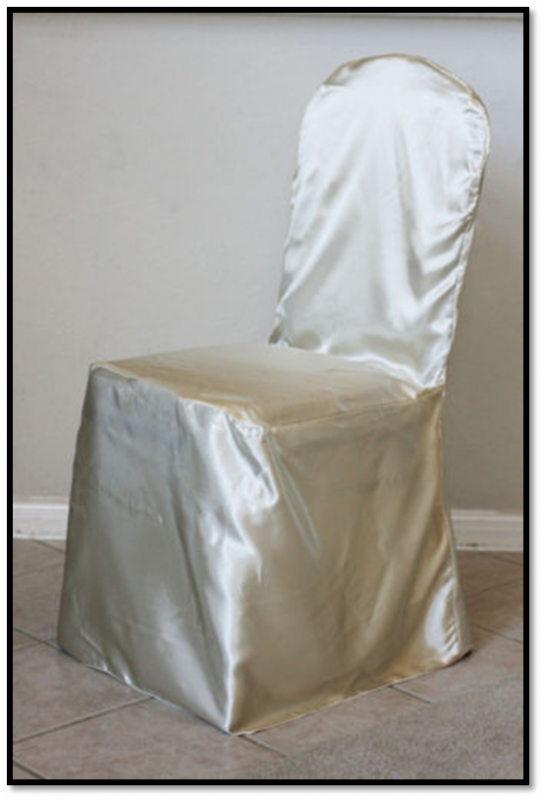 wedding chair covers Ivory