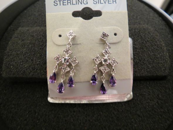 BRAND NEW BLING FLOWER GIRL OR JUNIOR BRIDESMAID JEWELRY - CLEAR AND PURPLE :  wedding flower girl jewelry IMG 0044