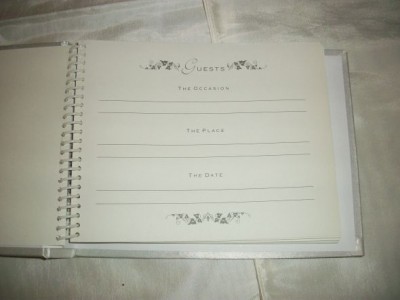 Black and White Guest Book :  wedding white ceremony 017