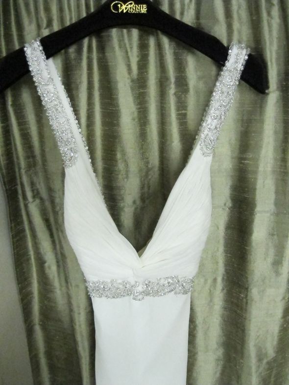 NEED!! Vintage Hollywood GLAM style Dress SOON!! :  wedding 20s 30s vintage satin hollywood art deco ivory off white W2145