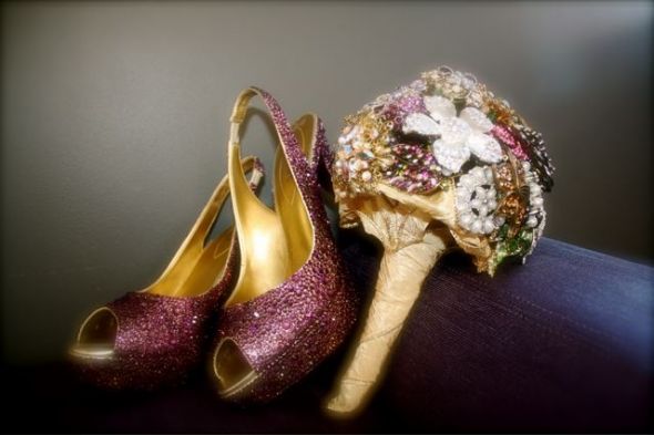 My DIY perfectly pink Swarovski Crystal Shoes :  wedding swarovski crystal shoes shoe bling pink sparkle Shoes Bouquet