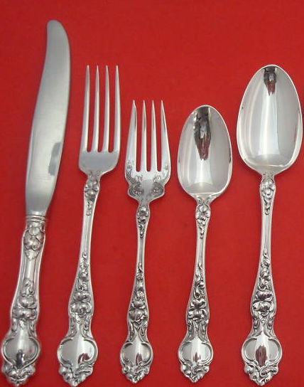 Show us your formal china, flatware, and stemware! :  wedding sterling flatware stemware crystal china china pattern registry gifts dinnerware pictures Violet