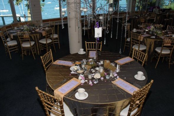 Crystal tree wedding reception