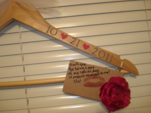 Reminder - buy a pretty hanger for your dress :  wedding Hanger2
