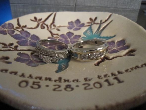 Please show me your wedding bands with three stones e-rings!! :  wedding rings three stones wedding bands Rings 003