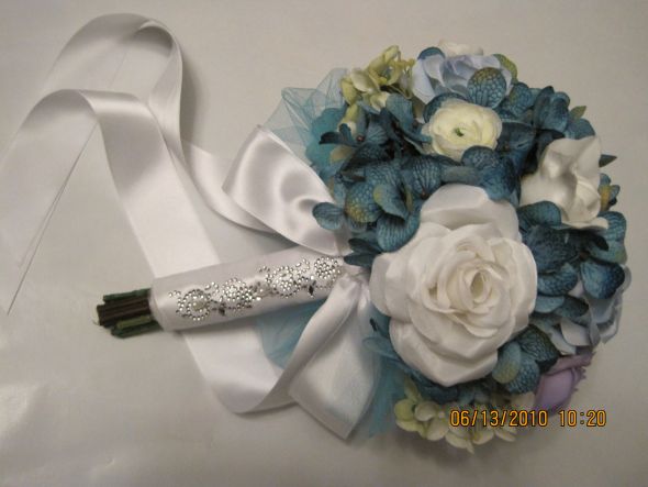 Fake Flowers :  wedding fake flowers bouquet IMG 0633