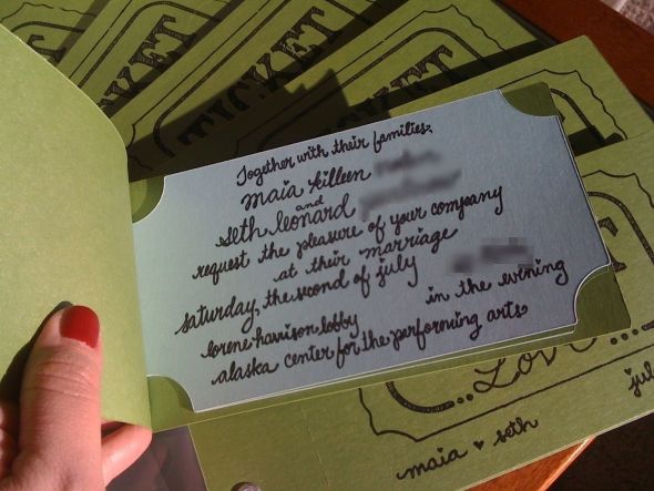 Invitations Goccoed Cricuted eyeleted and out the door wedding cricut 