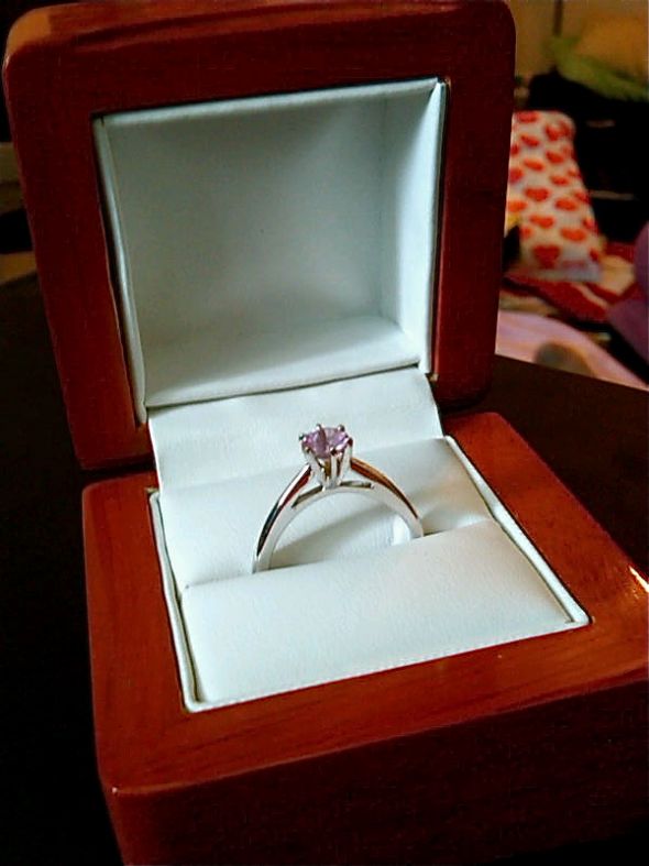 Pink Sapphire Engagement Ring :  wedding pink sapphire e ring IMG00067 20100301 1240