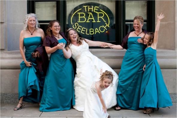 Fav photo on you and your girls on your wedding day.... :  wedding 160 Bridesmaids