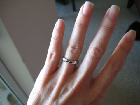 Plain Wedding Bands, Anyone? :  wedding plain wedding band IMG 3471