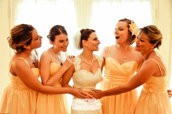 My Honey & Lavender wedding Pt. 2: The Good Stuff (I LOVE these pics!) :  wedding paper hearts photography annapolis honey and lavender lace dress yellow bridesmaid dresses Bridalparty