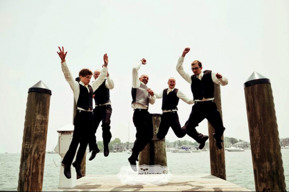 My Honey & Lavender wedding Pt. 2: The Good Stuff (I LOVE these pics!) :  wedding paper hearts photography annapolis honey and lavender lace dress yellow bridesmaid dresses Groomsmanjump